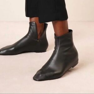 The Row Sleek Black Ankle Boots